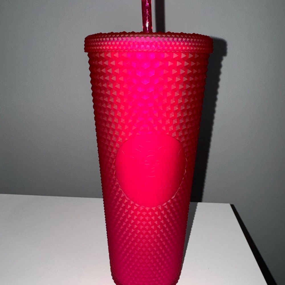 NWT ✨Starbucks Jelly Pink Tumbler with Straw